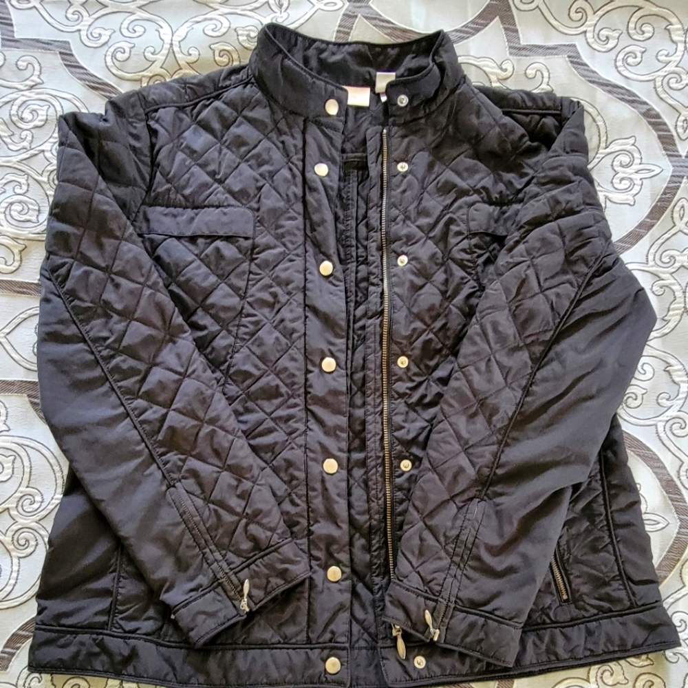 Womens Chico's Lightweight Cropped Jacket